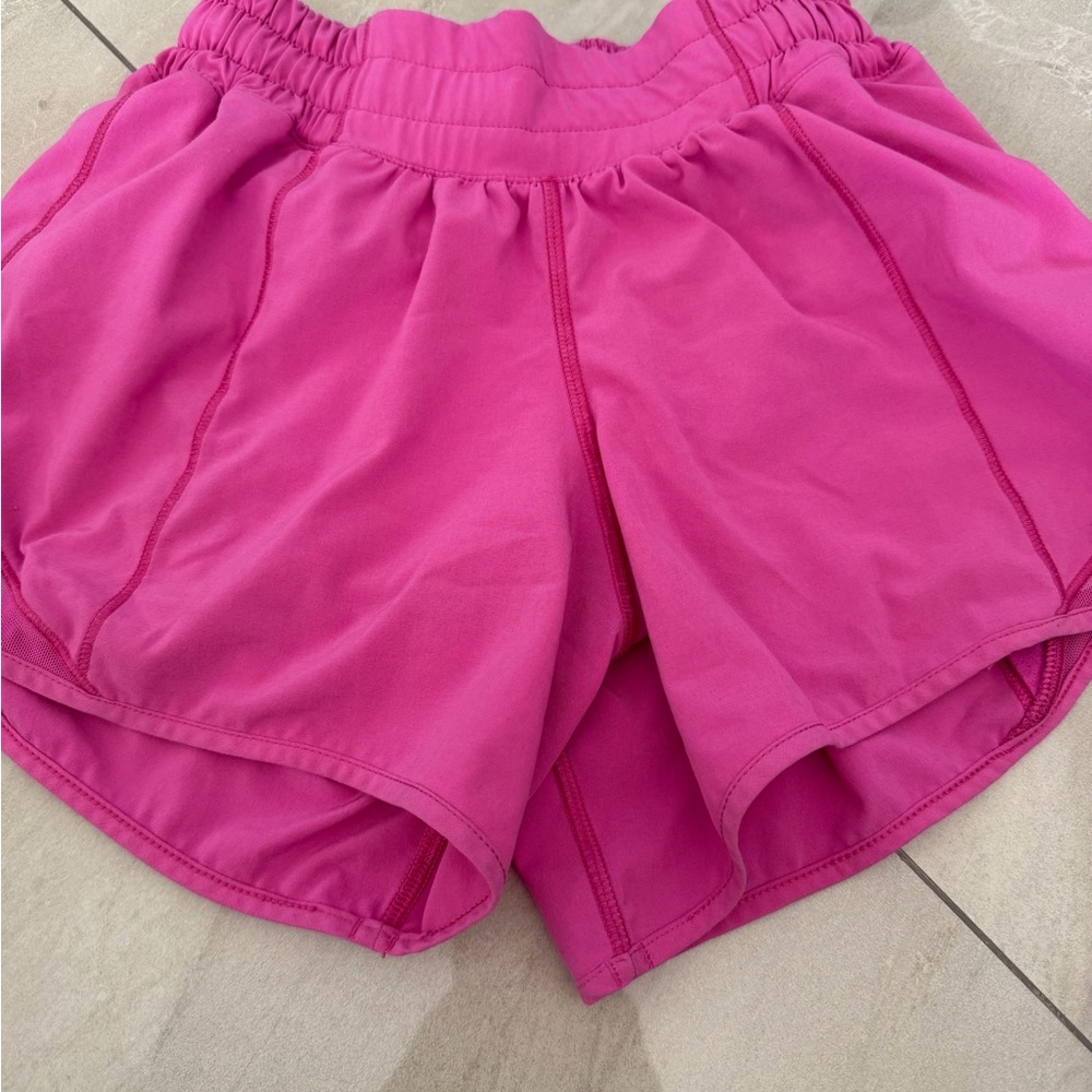 Lululemon Athletica Vibrant Pink Athletic Shorts